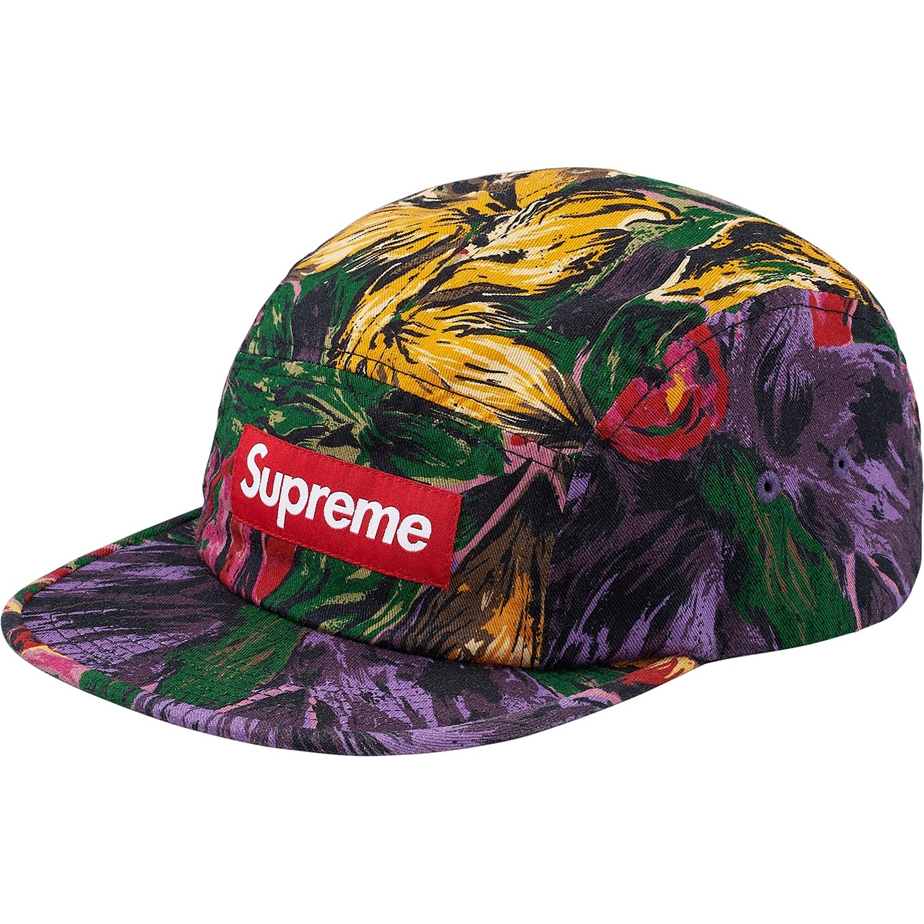 Painted Floral Camp Cap view 2
